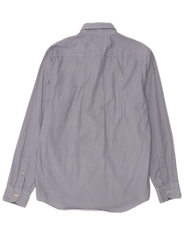 Tommy Hilfiger Herre Regular Fit skjorte Medium Blue Spotted Bomuld