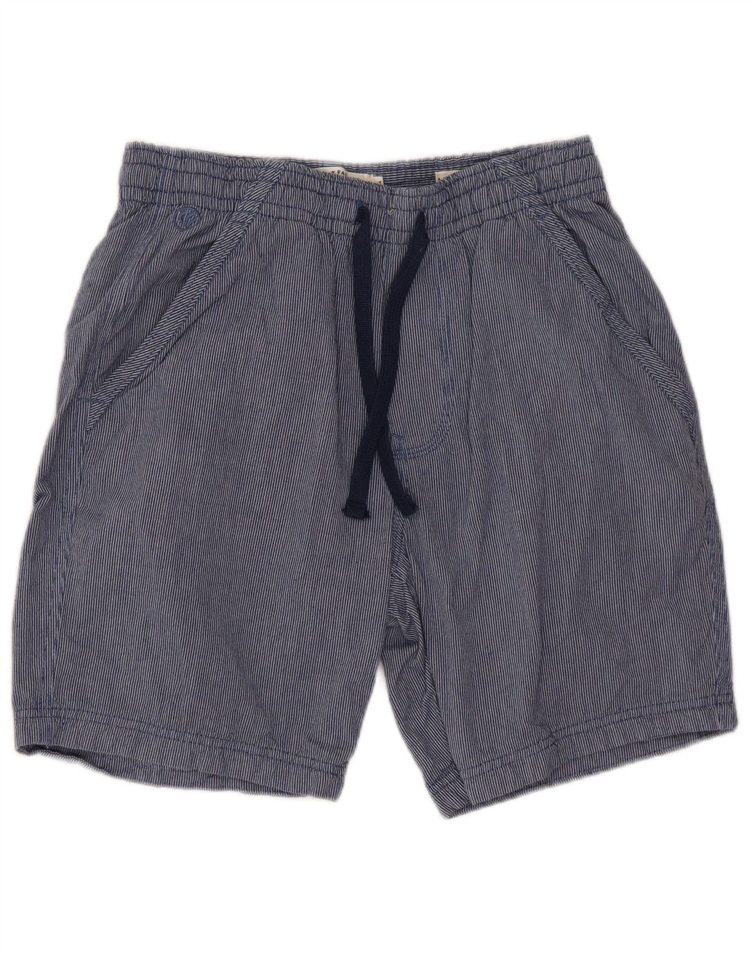 FAT FACE Chino-shorts til mænd W30 Mellemblå nålestribet bomuld
