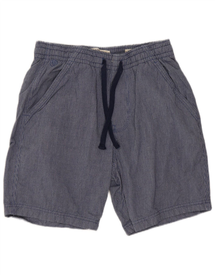 FAT FACE Chino-shorts til mænd W30 Mellemblå nålestribet bomuld