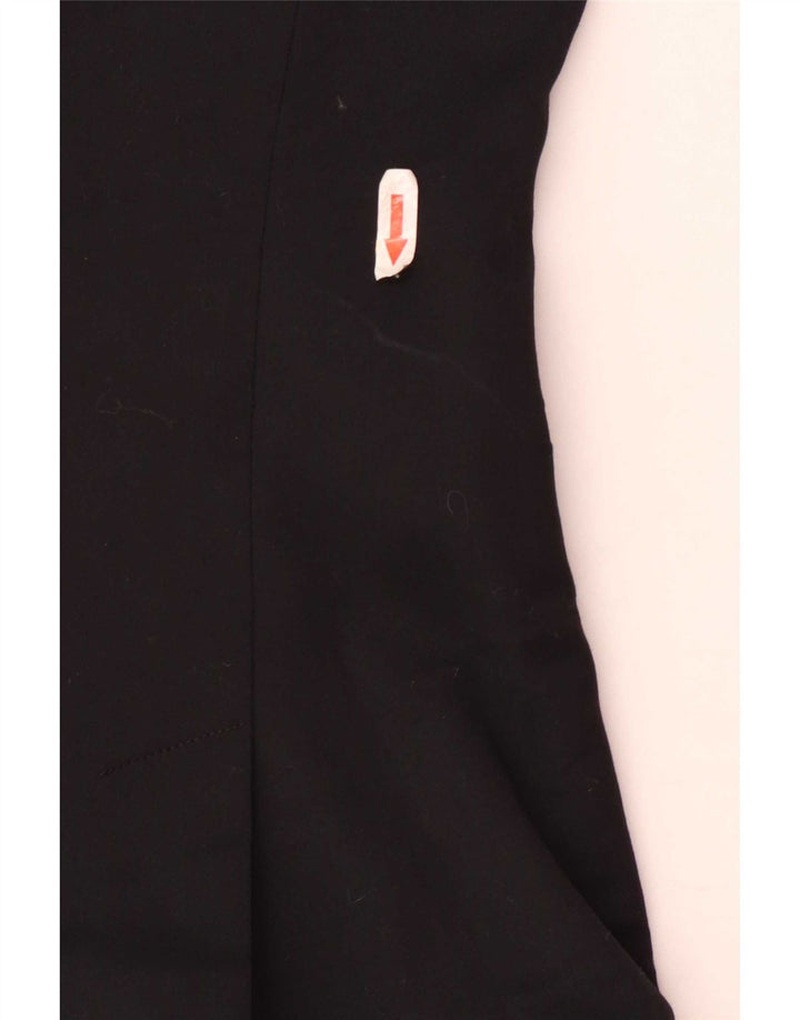 Sisley Dame 2 Button Blazer Jacket UK 12 Medium Black