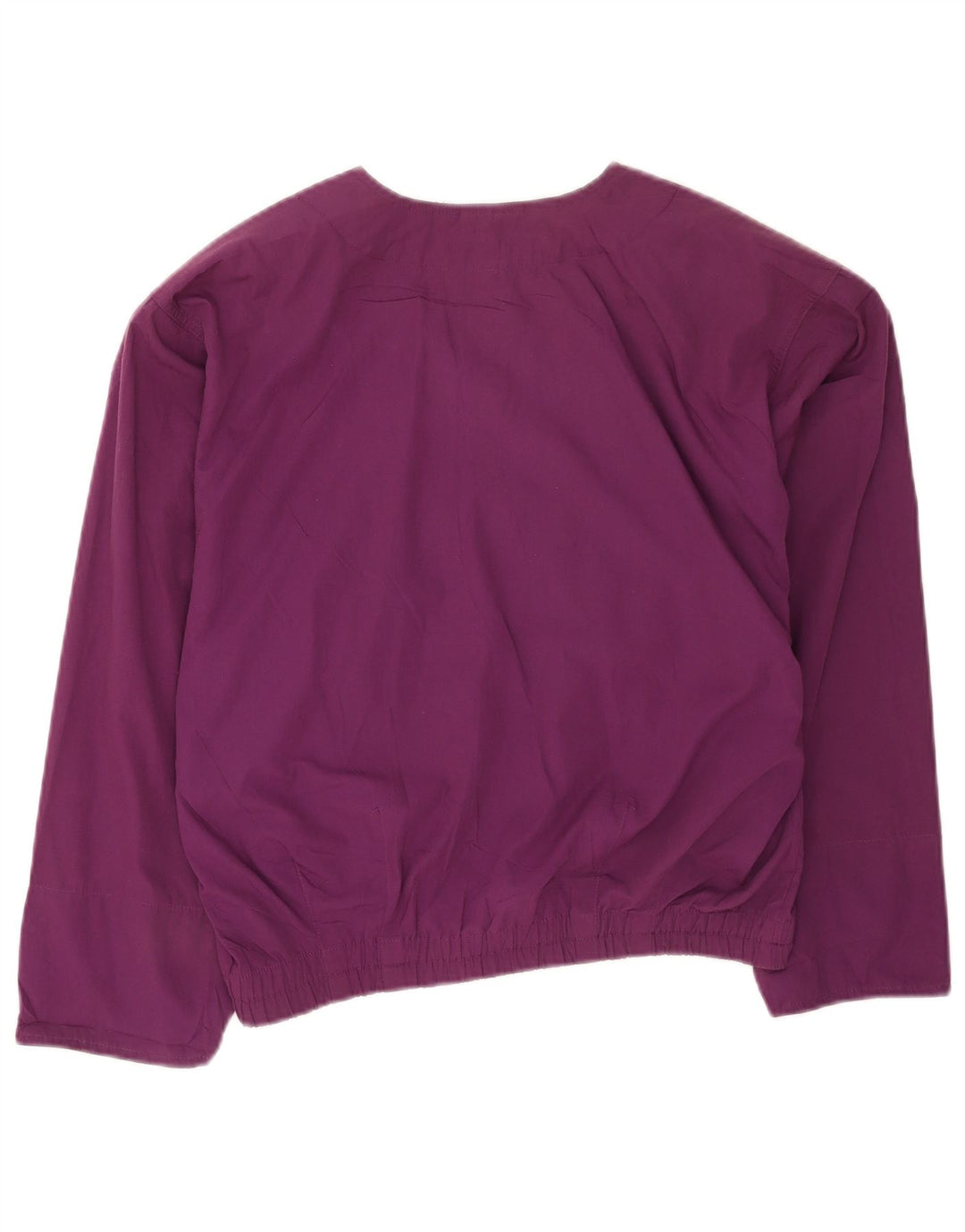 Vintage oversize jakke til kvinder EU 36 lille lilla polyester