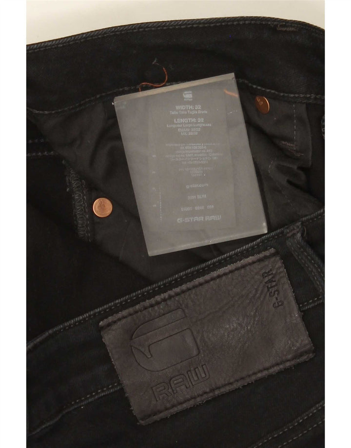 G-Star Herre Slim Jeans W32 L32 Sort Bomuld