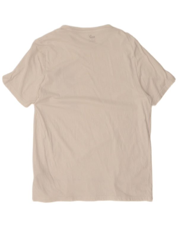 Puma Mens Graphic T-Shirt Top Large White Cotton
