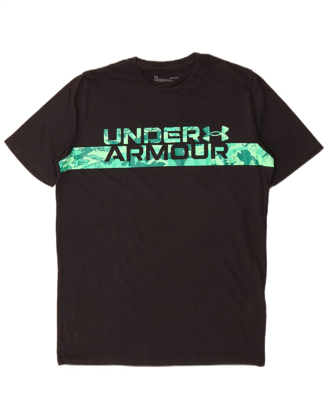 Under Armour Herre grafisk T-shirt Top Medium Sort Bomuld