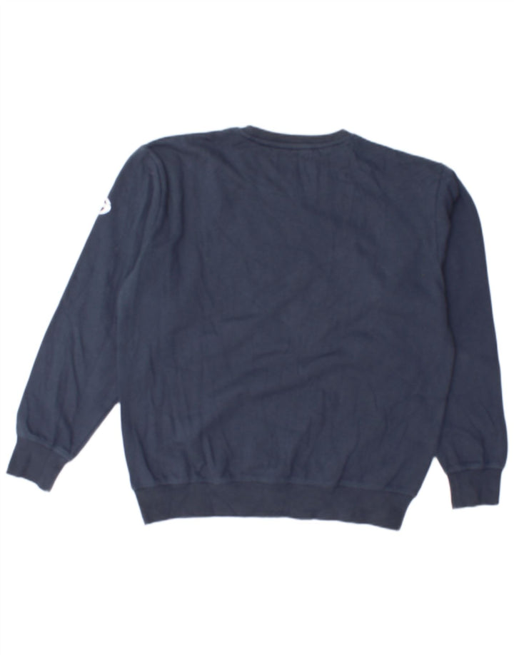 SERGIO TACCHINI Grafisk sweatshirt til mænd Medium marineblå bomuld