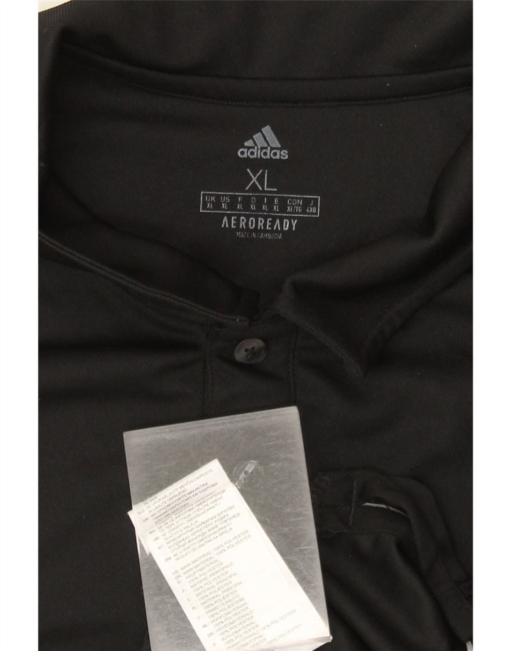 Adidas Aeroready Polo Shirt til mænd XL Sort Polyester