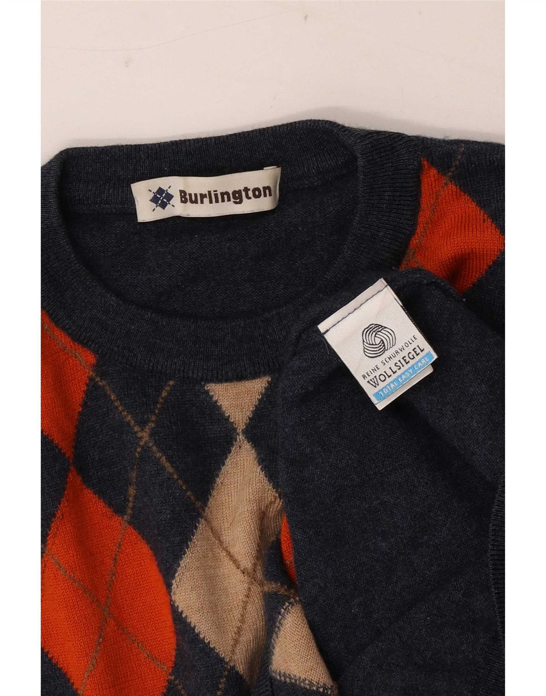 Burlington Herre trøje med rund hals IT 48 Medium Navy Blue