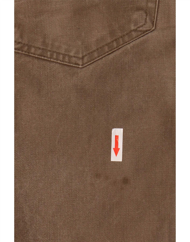 Trussardi Straight Jeans til mænd W33 L27 Beige Bomuld