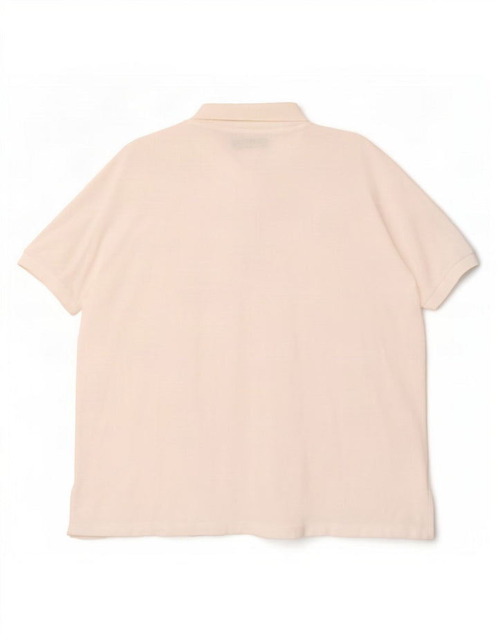 Lacoste Dame afslappet pasform poloskjorte UK 14 Medium hvid bomuld
