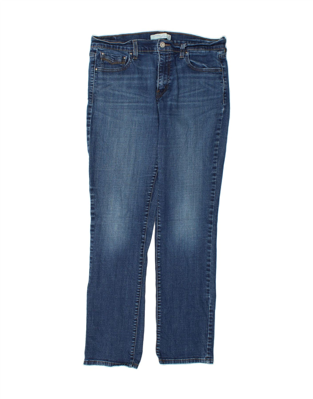 LEVI'S Womens 505 Straight Jeans US 12 Large W32 L30 Blue Cotton Vintage Levi's and Second-Hand Levi's from Messina Hembry 