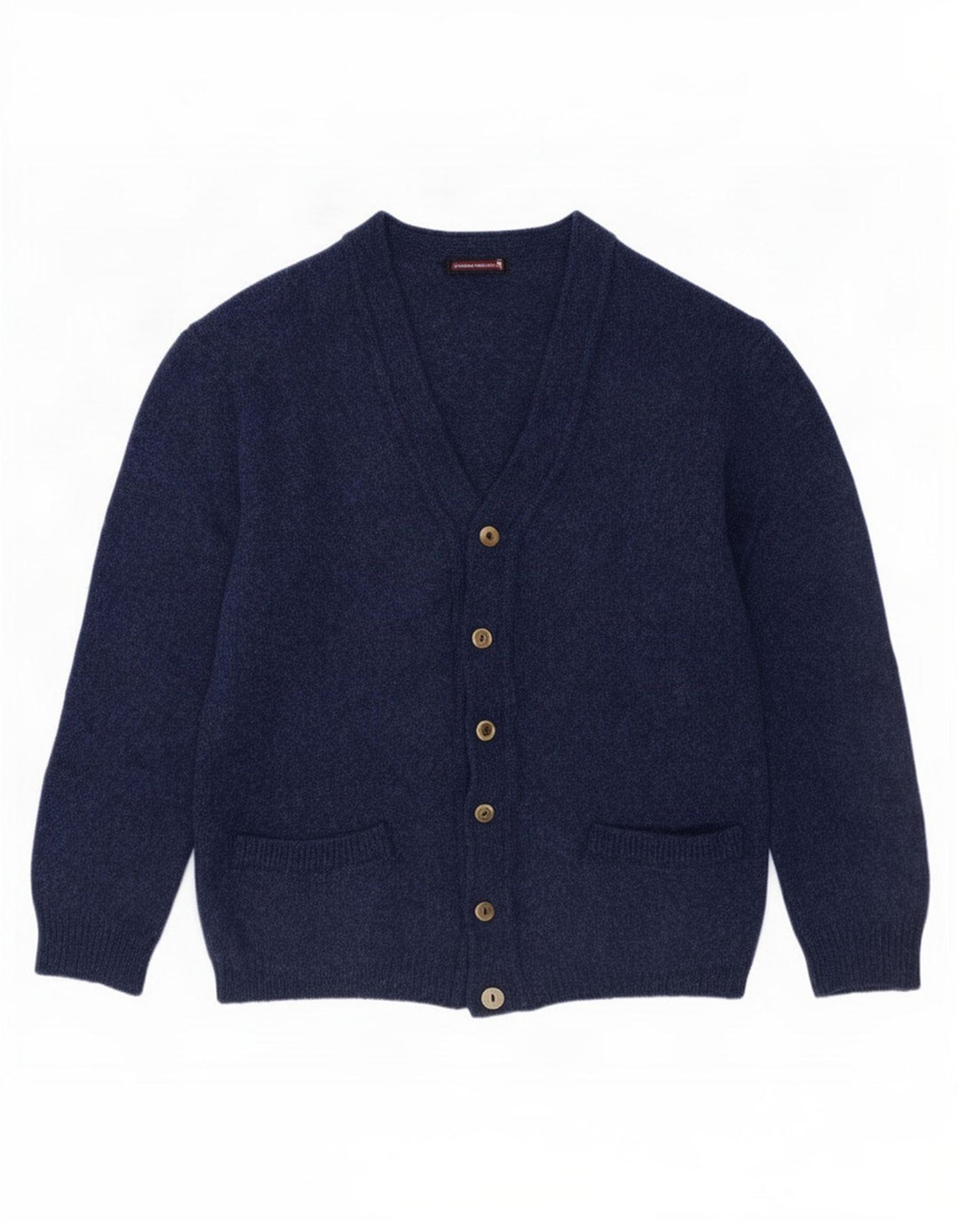 Vintage herre cardigan sweater Medium Navy Blue New Wool