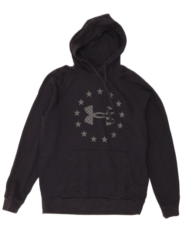 Under Armour Herre grafisk hættetrøje Jumper Medium Sort Bomuld