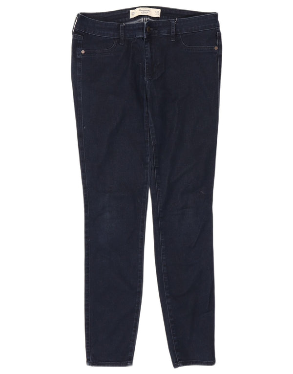 Abercrombie & Fitch Skinny Jeans til kvinder US 10 Large W30 L29 Marineblå