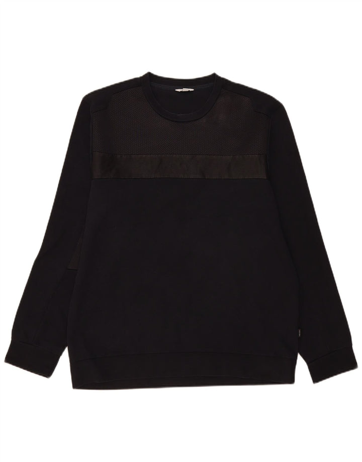 Calvin Klein Herre Sweatshirt Jumper Stor Sort Bomuld