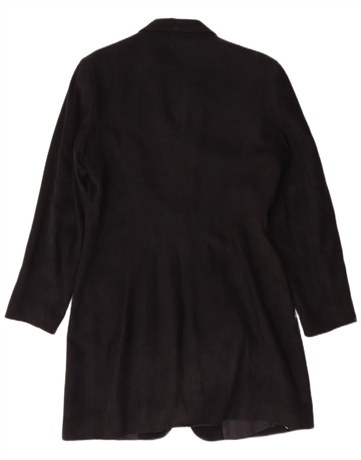 Wallis Dame Longline 3 Button Blazer Jacket UK 14 Large Black Classic