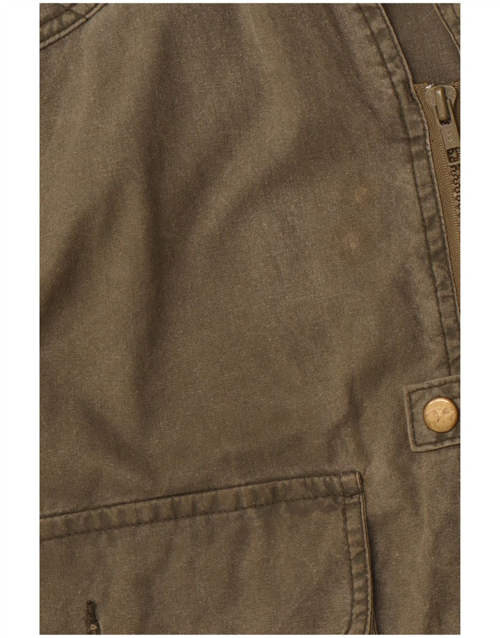 FRANKONIA JAGD Herre Utility Gilet UK 40 Large Khaki Cotton