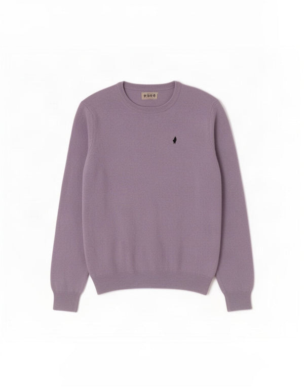 Marlboro Classics Womens Crew Neck Jumper Sweater UK 18 XL Purple Wool