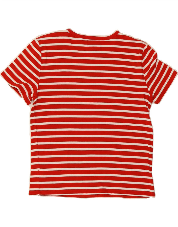 CHAPS Womens Classics T-Shirt Top UK 14 Large Red Striped Cotton Vintage Chaps and Second-Hand Chaps from Messina Hembry 