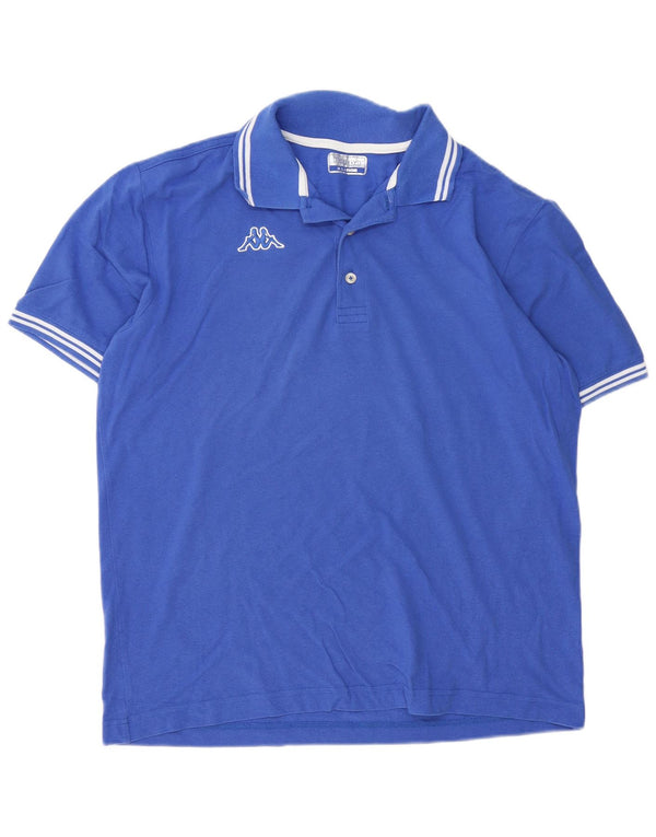 Kappa herre poloshirt XL blå bomuld
