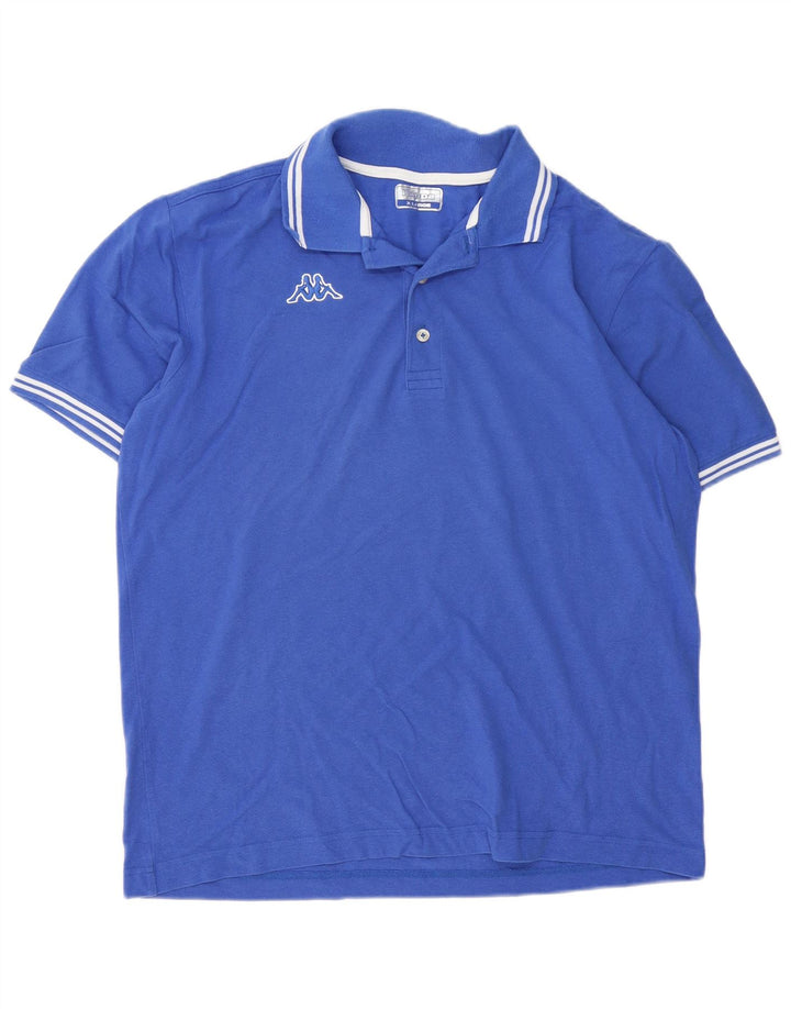Kappa herre poloshirt XL blå bomuld