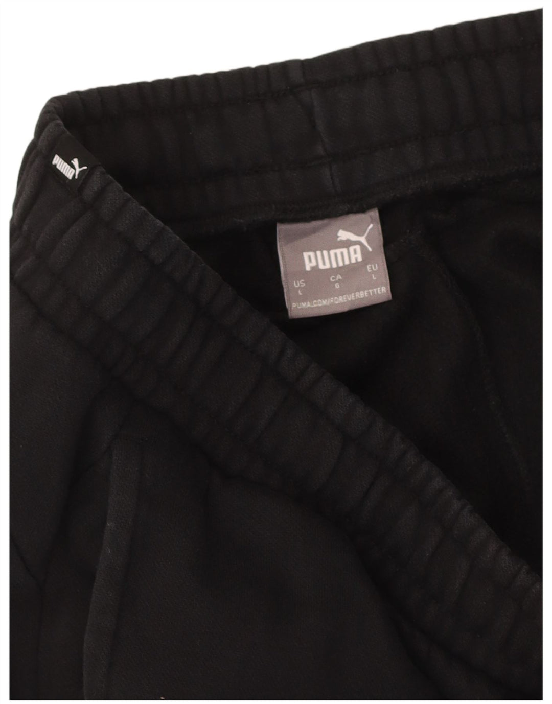 PUMA Mens Graphic Tracksuit Trousers Joggers Large  Black