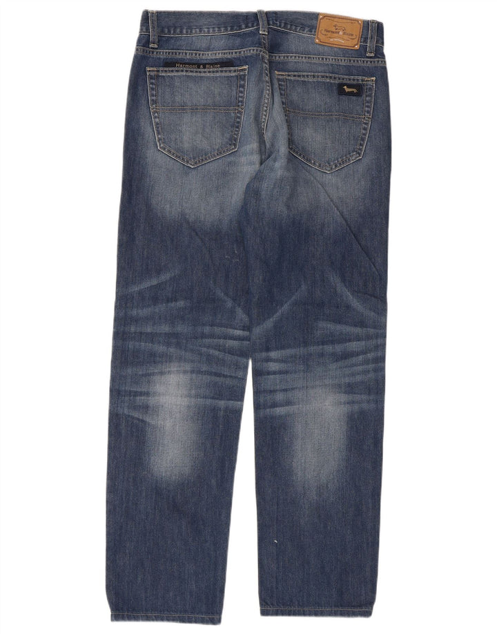 Harmont & Blaine Herre Regular Fit Straight Jeans IT 50 Large W34 L30 Blue