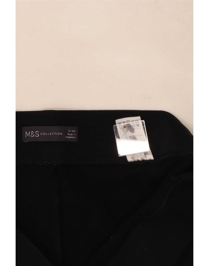 Marks & Spencer Womens Leggings UK 14 Large Black Bomuld