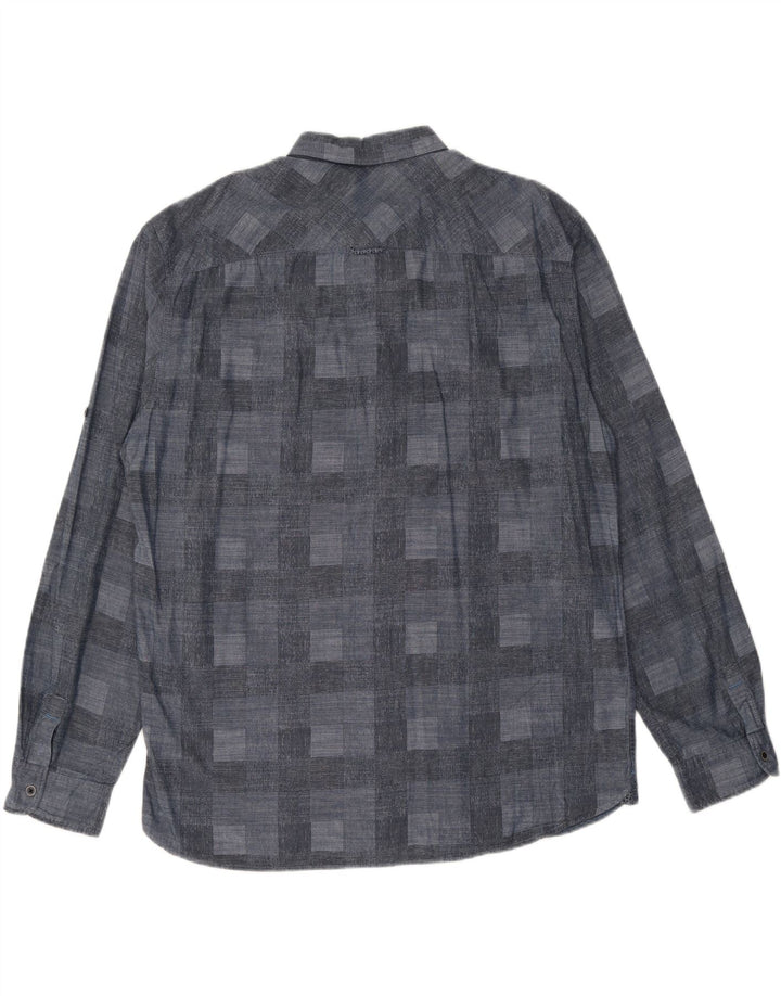 TOM TAILOR Herreskjorte 2XL Marineblå Geometrisk