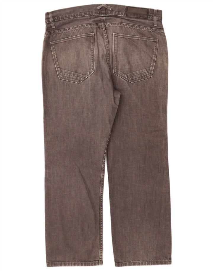 Marks & Spencer Herre Autograph Straight Jeans W36 L29 Grå Bomuld