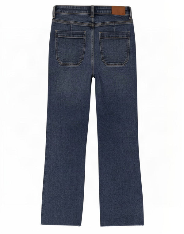 Zara Dame Bootcut Jeans EU 34 2XS W24 L25 Blå Bomuld