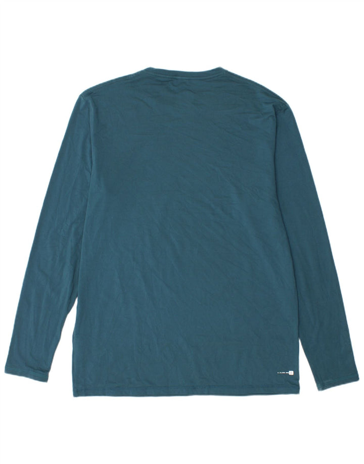 Quiksilver Herre Top Langærmet Medium Blue Polyester