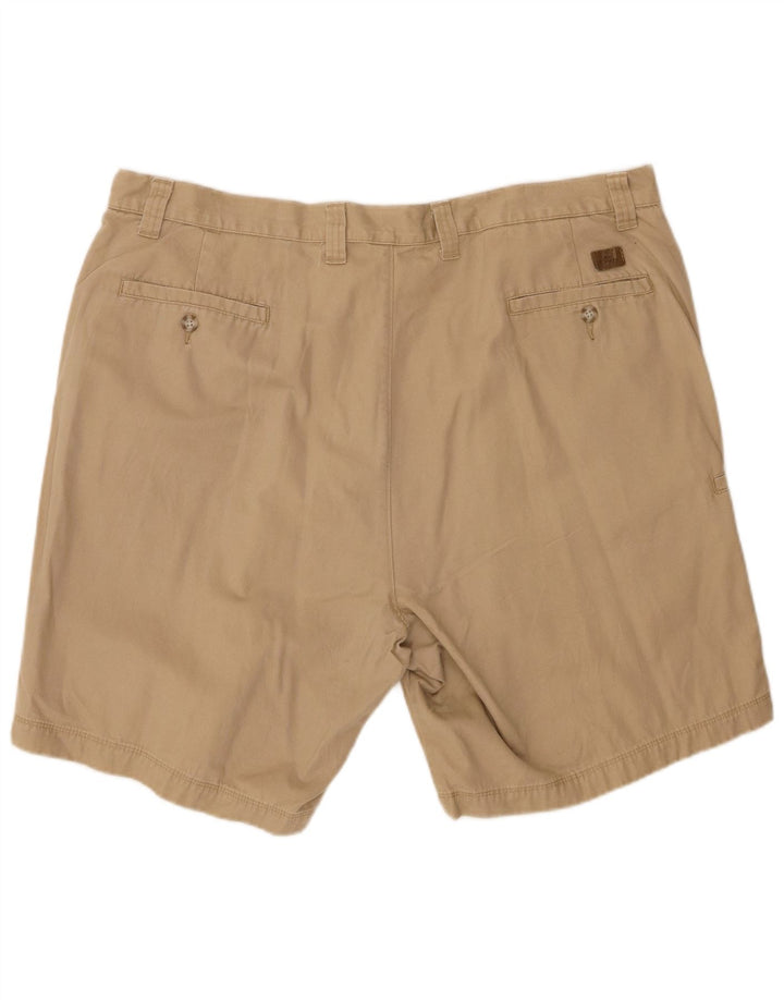 DOCKERS Herre Relaxed Fit Cargo Shorts W42 2XL Beige Bomuld