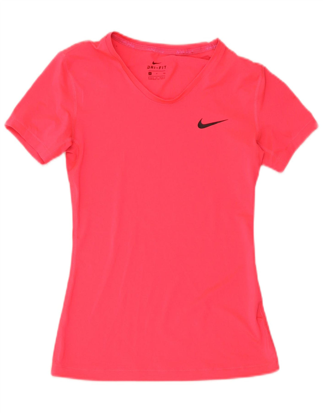 Nike Dame Dri Fit T-Shirt Top UK 8 Lille Pink