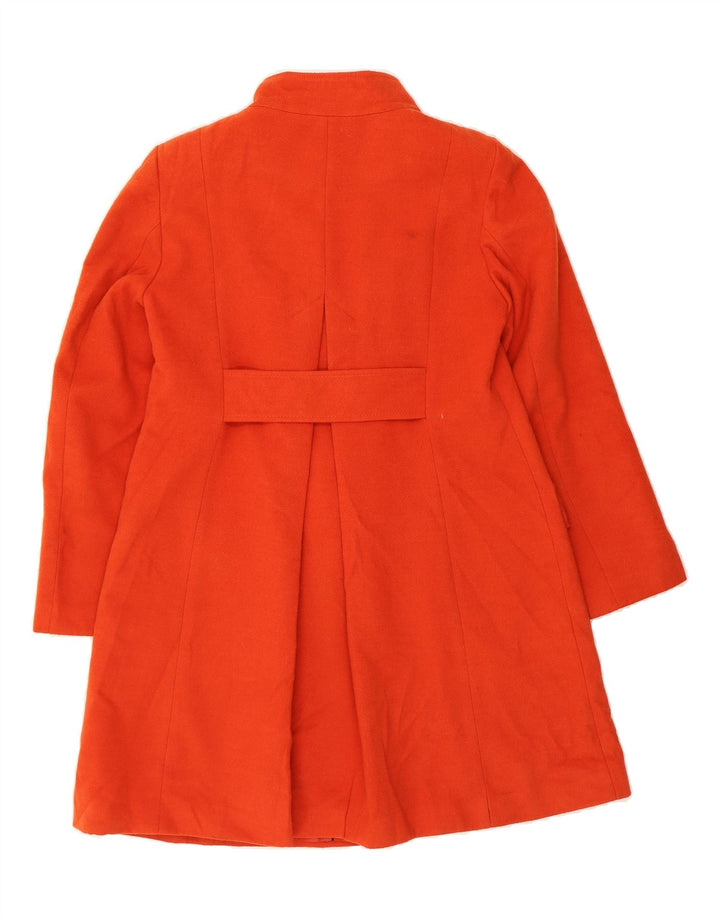 MARKS & SPENCER Womens Overcoat UK 12 Medium  Orange Polyester Vintage Marks & Spencer and Second-Hand Marks & Spencer from Messina Hembry 