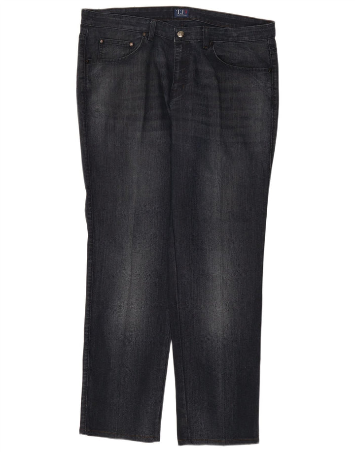 Trussardi Straight Jeans til mænd W40 L31 Marineblå bomuld