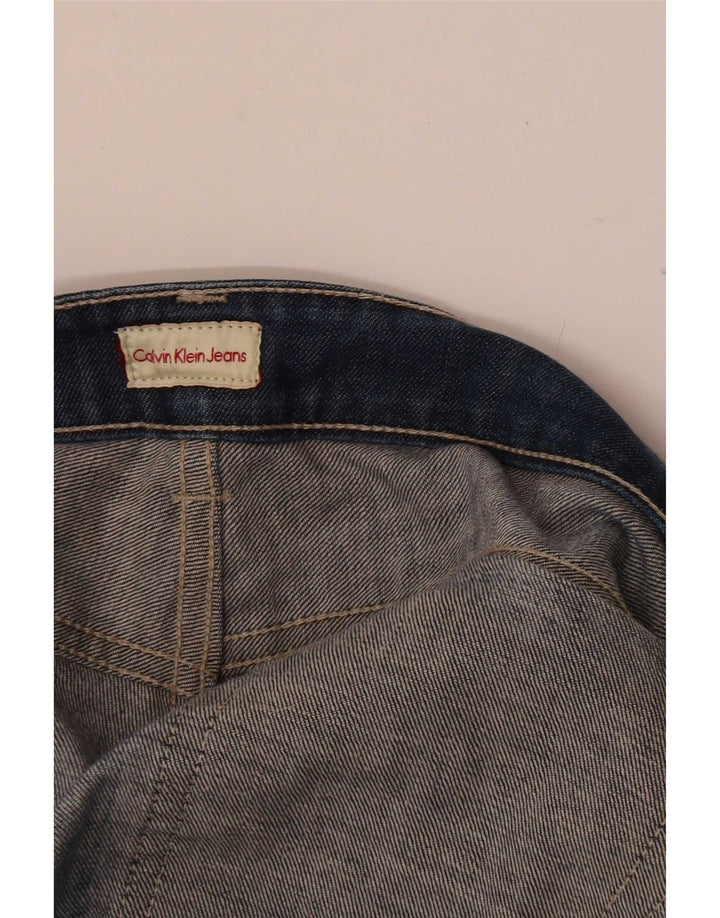 Calvin Klein Herre Distressed Slim Jeans W34 L34 Navy Blue