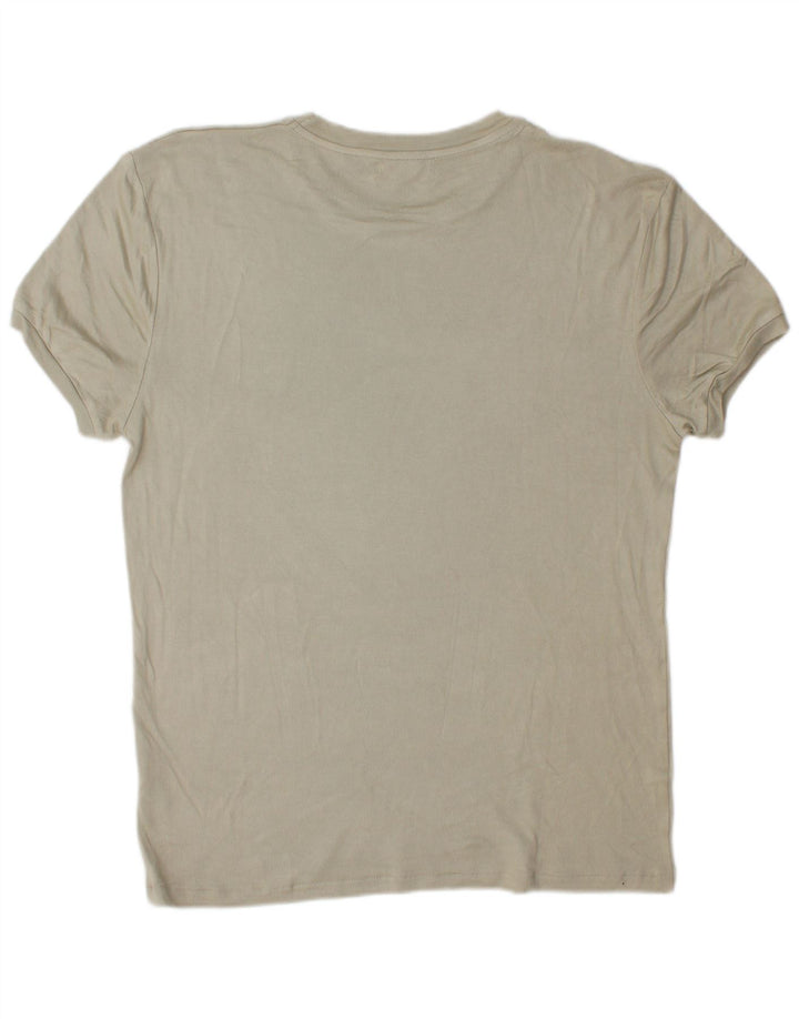 Zara Herre T-Shirt Top Stor Grå Viscose