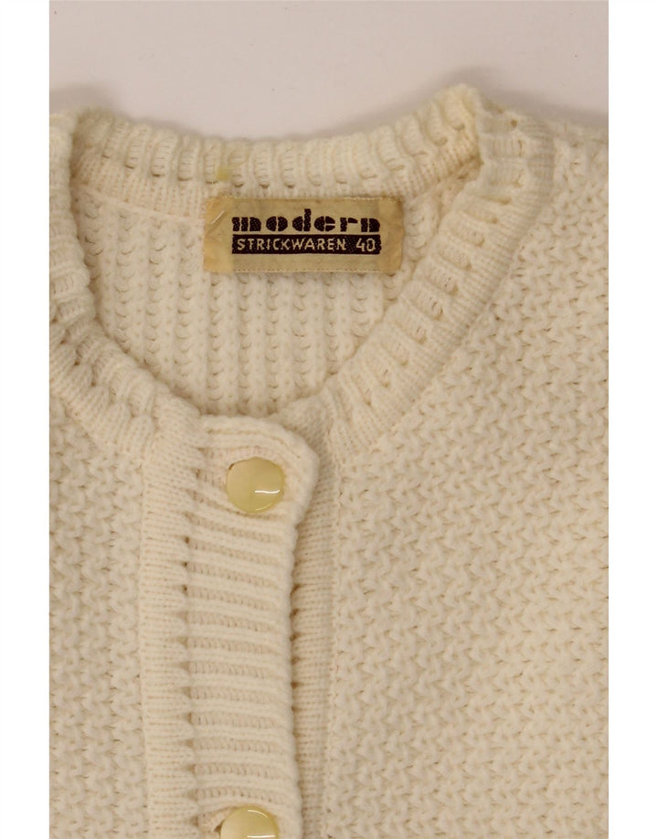 VINTAGE Womens Cardigan Sweater IT 40 Small Off White Vintage Vintage and Second-Hand Vintage from Messina Hembry 