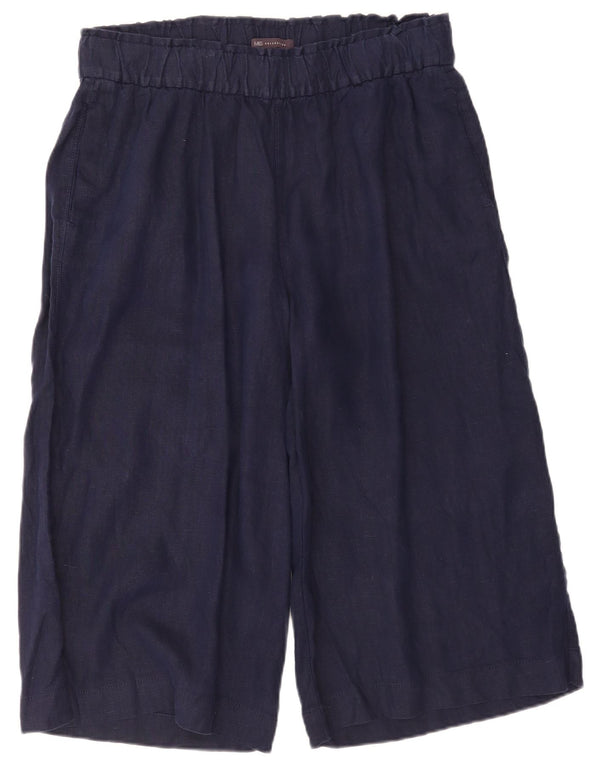 Marks & Spencer Dame Capri Bukser UK 16 Large W36 L20 Navy Blue