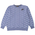 NIKE Grafisk Oversized Sweatshirt Jumper UK 14 Medium Blue Bomuld