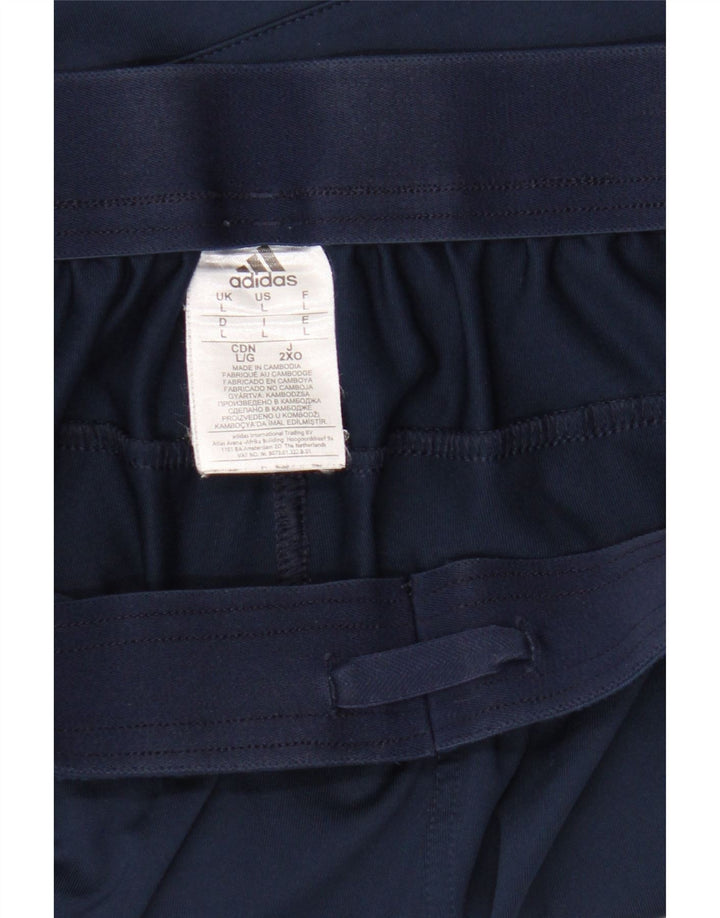 Adidas Herre Climalite Sportshorts store marineblå polyester