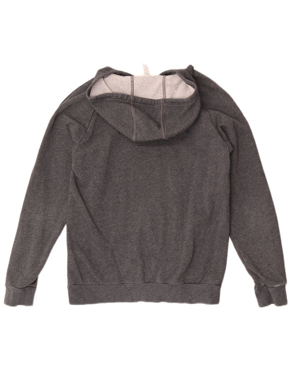 Adidas Boys Hoodie Jumper 13-14 Years Grey Cotton
