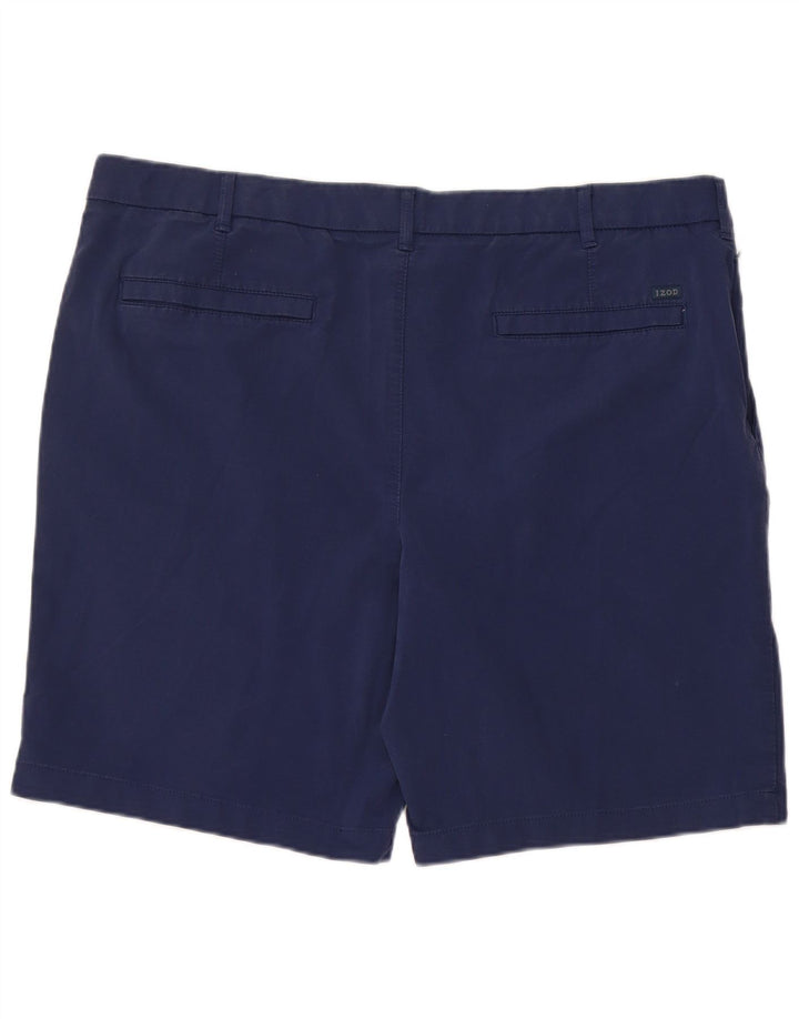 IZOD Chino Shorts til mænd W40 XL Marineblå Bomuld