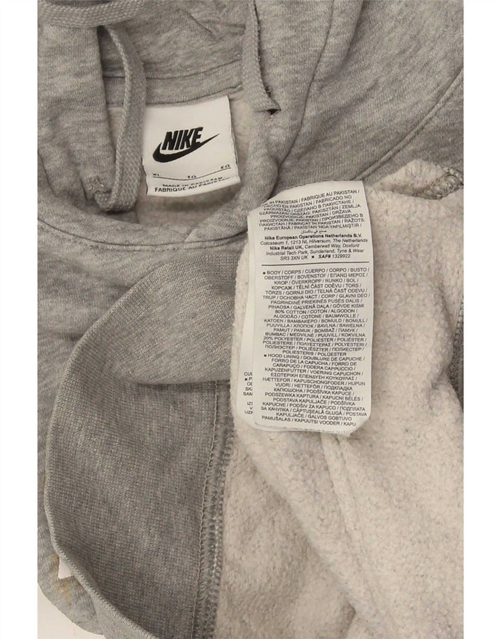 Nike grafisk hættetrøje til mænd XL Grå bomuld