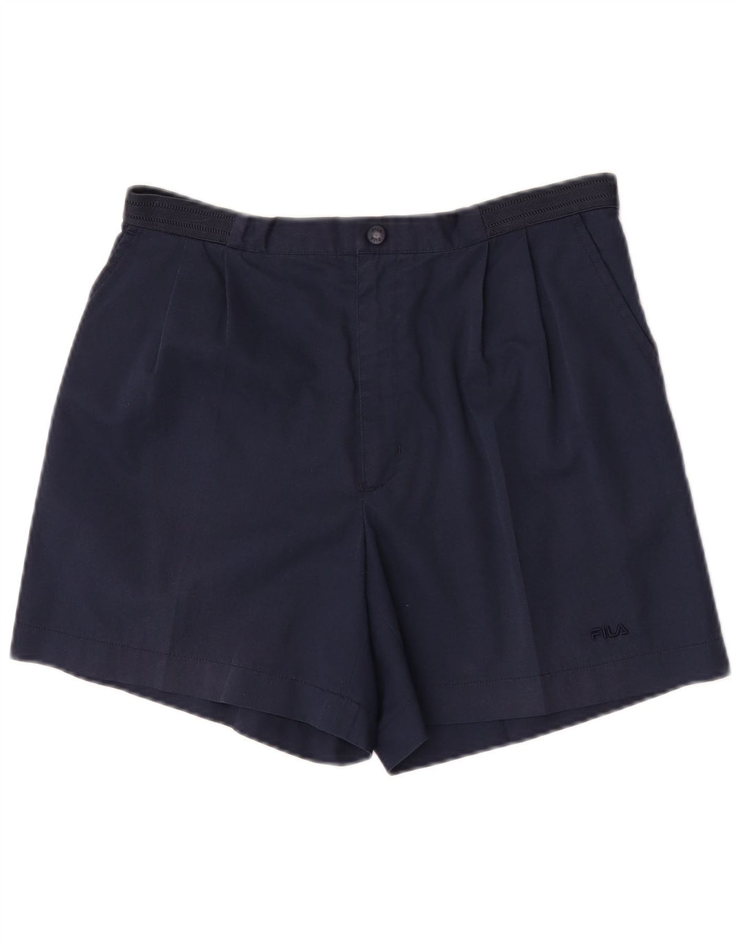 Fila Herre Pegged Chino Shorts IT 48 Medium W32 Navy Blue Polyester