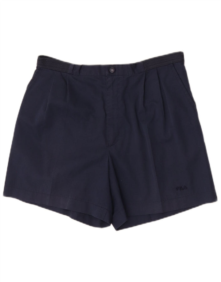 Fila Herre Pegged Chino Shorts IT 48 Medium W32 Navy Blue Polyester
