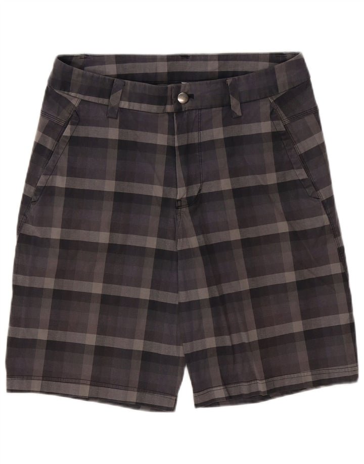 Lululemon Chino Shorts til mænd W32 Stor grå ternet bomuld