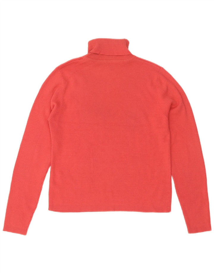 Marks & Spencer Dame Crop Roll Neck Jumper Sweater UK 14 Medium Red