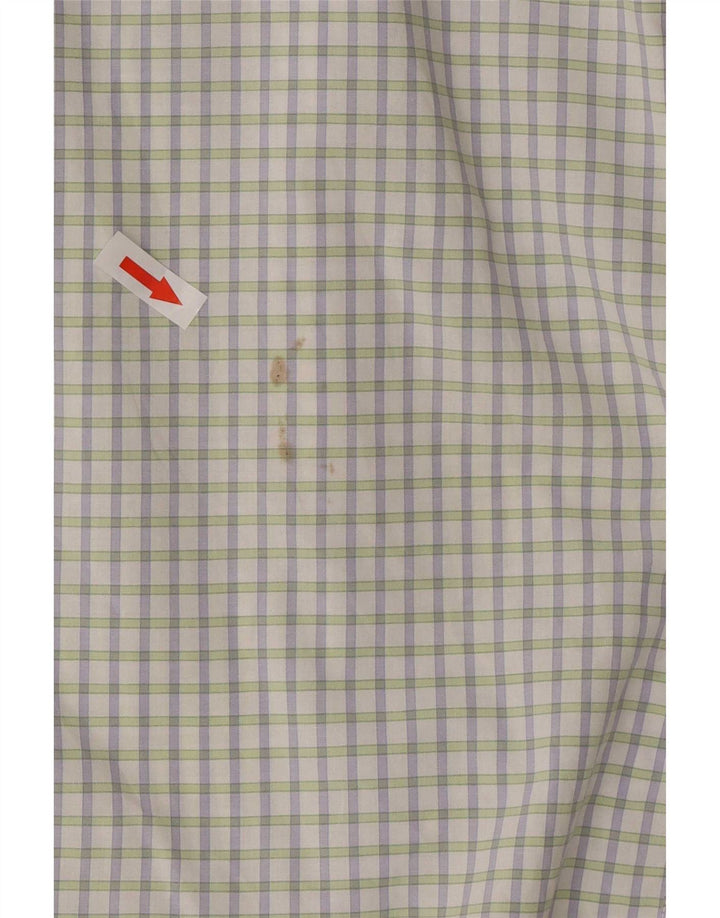 Lacoste Herreskjorte str. 42 Stor hvid ternet