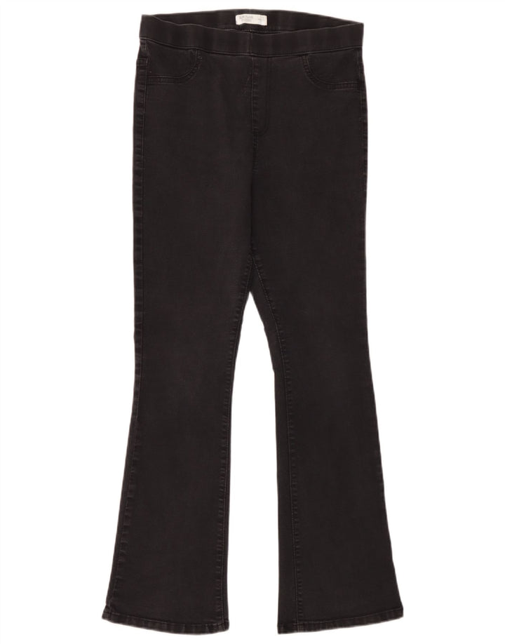 Marks & Spencer Dame Flare Slim Jegging Jeans UK 12 Medium W30 L30 Black